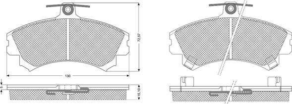 Procodis France PF1152 - Тормозные колодки, дисковые, комплект autosila-amz.com