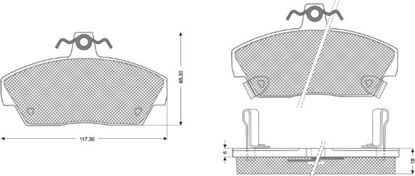 Procodis France PF1139 - Тормозные колодки, дисковые, комплект autosila-amz.com