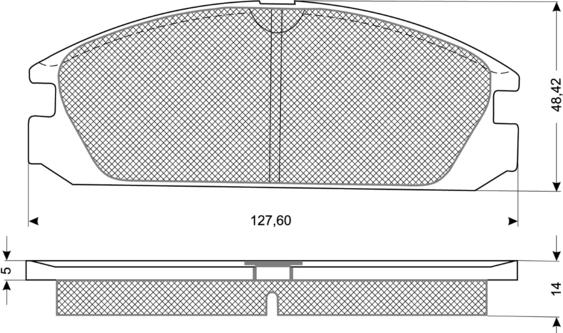 Roadhouse 2228.00 - Тормозные колодки, дисковые, комплект autosila-amz.com