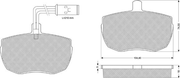 Procodis France PF1123 - Тормозные колодки, дисковые, комплект autosila-amz.com