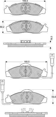 Procodis France PF1176 - Тормозные колодки, дисковые, комплект autosila-amz.com