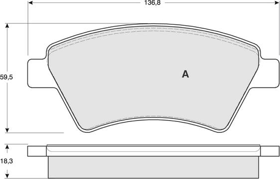 Procodis France PF1354 - Тормозные колодки, дисковые, комплект autosila-amz.com