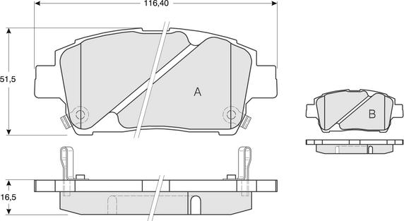 Procodis France PF1388 - Тормозные колодки, дисковые, комплект autosila-amz.com