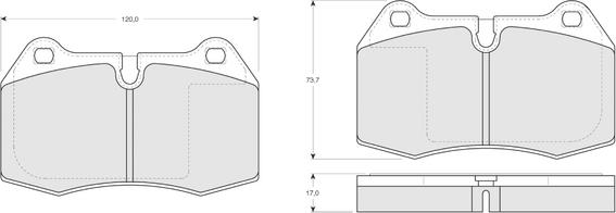 Procodis France PF1324 - Тормозные колодки, дисковые, комплект autosila-amz.com