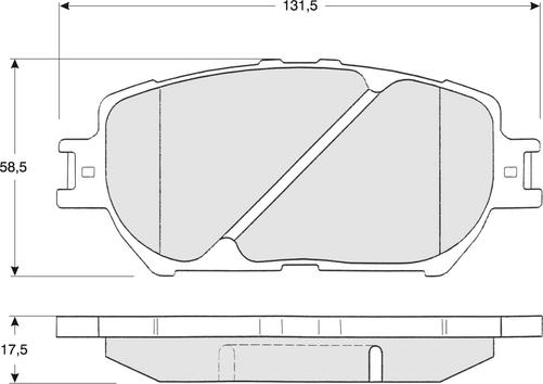 Procodis France PF1370 - Тормозные колодки, дисковые, комплект autosila-amz.com