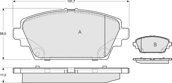 Procodis France PF1294 - Тормозные колодки, дисковые, комплект autosila-amz.com