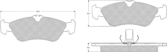 Procodis France PF1232 - Тормозные колодки, дисковые, комплект autosila-amz.com