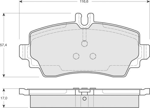 Procodis France PF1275 - Тормозные колодки, дисковые, комплект autosila-amz.com