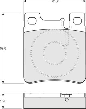 Triscan P0778300 - Тормозные колодки, дисковые, комплект autosila-amz.com