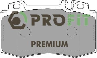 Profit 5005-1426 - Тормозные колодки, дисковые, комплект autosila-amz.com