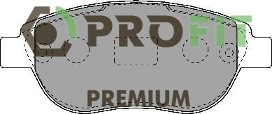 Profit 5005-1476 - Тормозные колодки, дисковые, комплект autosila-amz.com