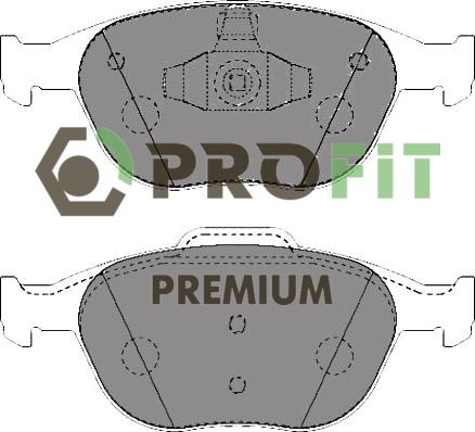 Profit 5005-1568 - Тормозные колодки, дисковые, комплект autosila-amz.com