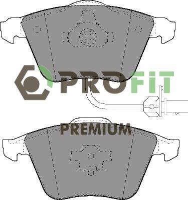 Profit 5005-1629 - Тормозные колодки, дисковые, комплект autosila-amz.com