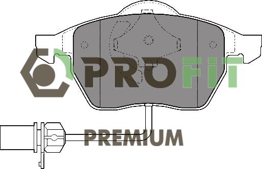 Profit 5005-1323 - Тормозные колодки, дисковые, комплект autosila-amz.com