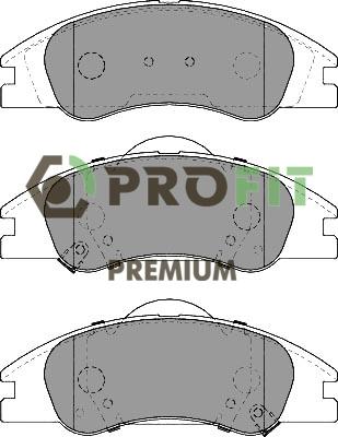 Profit 5005-2050 - Тормозные колодки, дисковые, комплект autosila-amz.com