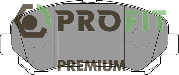 Profit 5005-2011 - Тормозные колодки, дисковые, комплект autosila-amz.com
