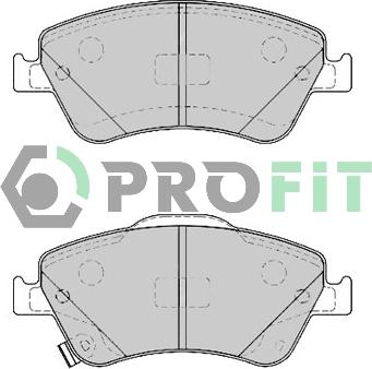 Profit 5000-4046 - Тормозные колодки, дисковые, комплект autosila-amz.com