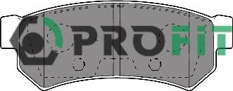 Profit 5000-4295 - Тормозные колодки, дисковые, комплект autosila-amz.com