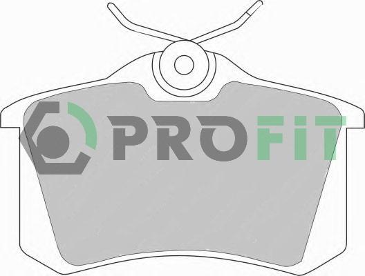Profit 5000-0541 - Тормозные колодки, дисковые, комплект autosila-amz.com
