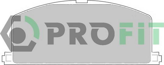 Profit 5000-0308 - Тормозные колодки, дисковые, комплект autosila-amz.com