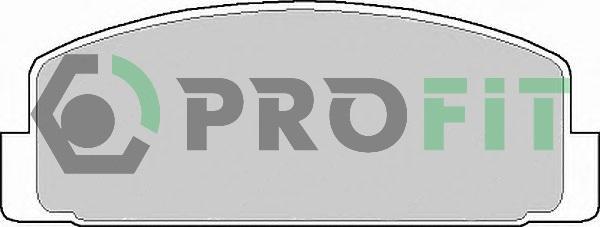 Profit 5000-0372 - Тормозные колодки, дисковые, комплект autosila-amz.com