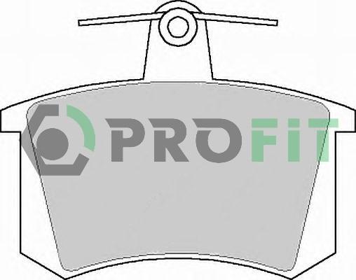 Profit 5000-0222 - Тормозные колодки, дисковые, комплект autosila-amz.com