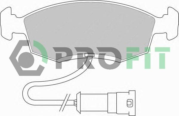 Profit 5000-0276 - Тормозные колодки, дисковые, комплект autosila-amz.com