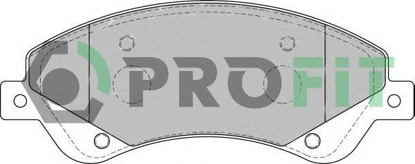 Profit 5000-1929 - Тормозные колодки, дисковые, комплект autosila-amz.com