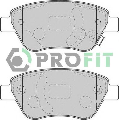 Profit 5000-1920 - Тормозные колодки, дисковые, комплект autosila-amz.com