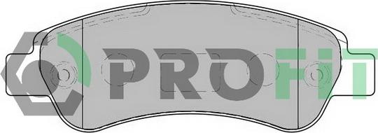 Profit 5000-1927 - Тормозные колодки, дисковые, комплект autosila-amz.com