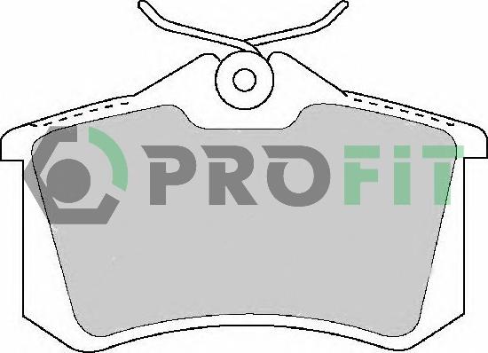 Profit 5000-1491 - Тормозные колодки, дисковые, комплект autosila-amz.com