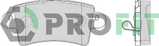 Profit 5000-1453 - Тормозные колодки, дисковые, комплект autosila-amz.com