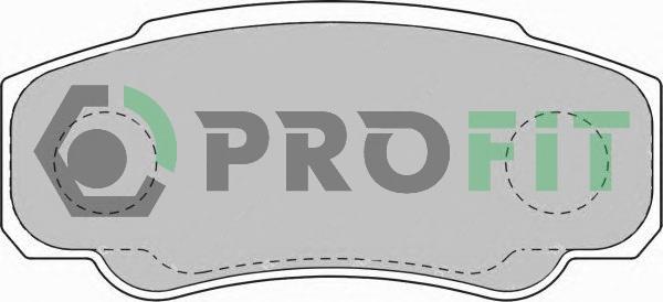 Profit 5000-1480 - Тормозные колодки, дисковые, комплект autosila-amz.com