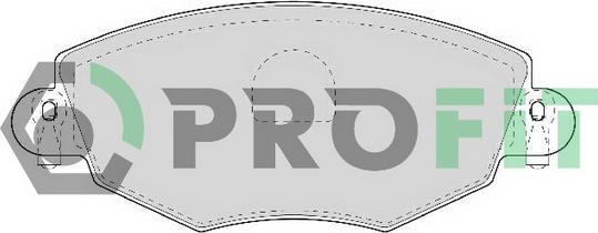 Profit 5000-1425 - Тормозные колодки, дисковые, комплект autosila-amz.com