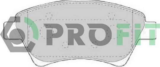 Profit 5000-1544 C - Тормозные колодки, дисковые, комплект autosila-amz.com