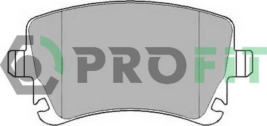 Profit 5000-1644 - Тормозные колодки, дисковые, комплект autosila-amz.com