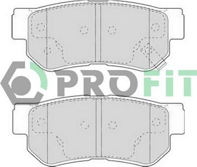 Profit 5000-1606 C - Тормозные колодки, дисковые, комплект autosila-amz.com