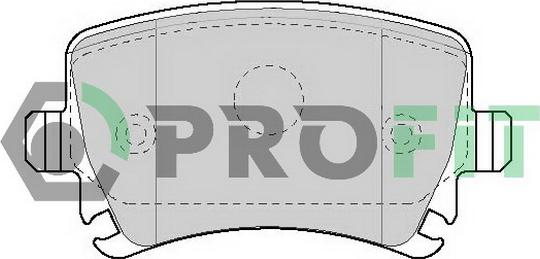 Profit 5000-1636 C - Тормозные колодки, дисковые, комплект autosila-amz.com