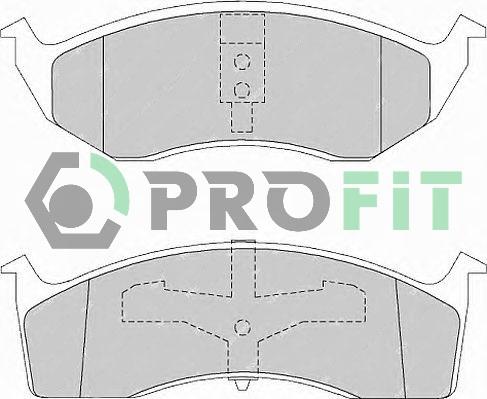 Profit 5000-1098 - Тормозные колодки, дисковые, комплект autosila-amz.com