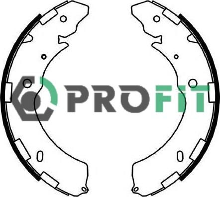 Profit 5001-4052 - Комплект тормозных колодок, барабанные autosila-amz.com