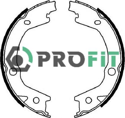 Profit 5001-4021 - Комплект тормозных колодок, барабанные autosila-amz.com