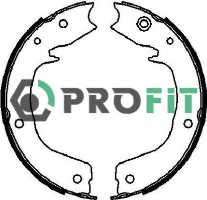 Profit 5001-4027 - Комплект тормозных колодок, барабанные autosila-amz.com