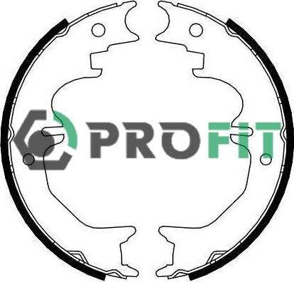 Profit 5001-4120 - Комплект тормозных колодок, барабанные autosila-amz.com