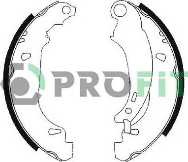 Profit 5001-0584 - Комплект тормозных колодок, барабанные autosila-amz.com