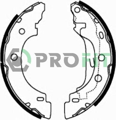 Profit 5001-0583 - Комплект тормозных колодок, барабанные autosila-amz.com