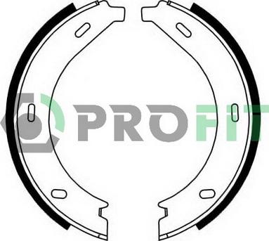 Profit 5001-0536 - Комплект тормозных колодок, барабанные autosila-amz.com