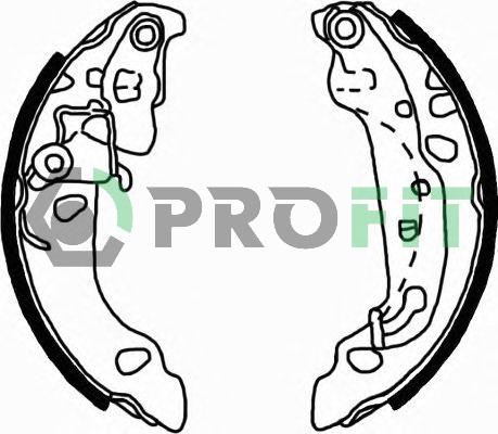 Profit 5001-0636 - Комплект тормозных колодок, барабанные autosila-amz.com