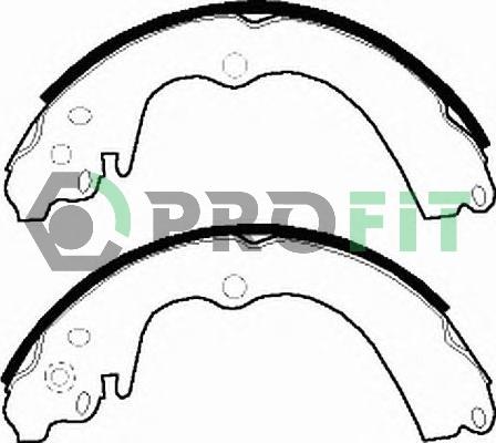 Profit 5001-0339 - Комплект тормозных колодок, барабанные autosila-amz.com