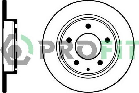 Profit 5010-0524 - Тормозной диск autosila-amz.com