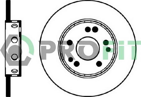 Profit 5010-0124 - Тормозной диск autosila-amz.com